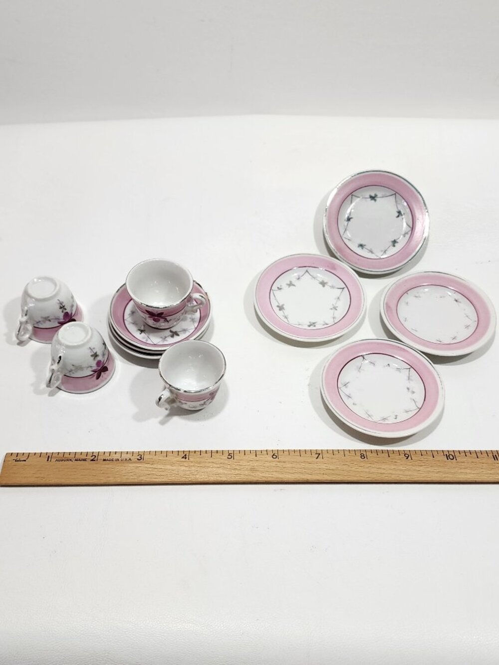 ANTIQUE 19th Century China Childs French Dejeuner Style Lunch Tea Set c1890 RARE - Picture 7 of 15